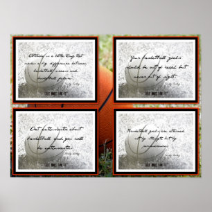 Poster des citations de basket-ball 9-12