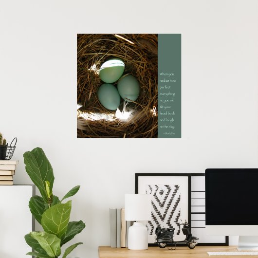 Poster des citations de bouddha (Bureau à domicile)