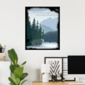 Poster des citations de la voie Bouddha (Bureau à domicile)