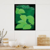 Poster des citations de paix de Bouddha (Cuisine)