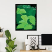 Poster des citations de paix de Bouddha (Bureau à domicile)