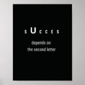 Poster des citations de succès (Devant)