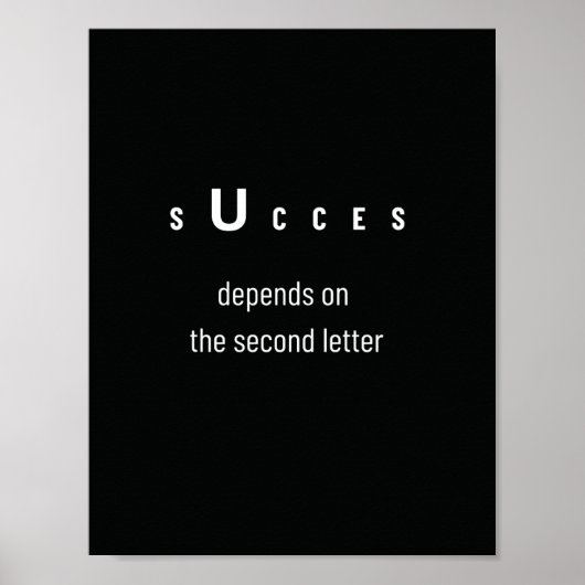 Poster des citations de succès (Devant)