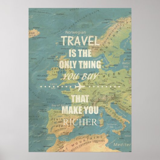 Poster Des citations de voyage inspirantes (Devant)