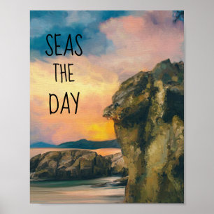 Poster des citations inspirées de Seas the Day