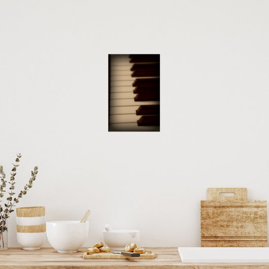 Poster des clés de piano (Cuisine)