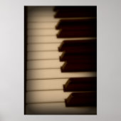 Poster des clés de piano (Devant)