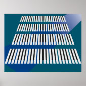 Poster des clés de piano (Devant)