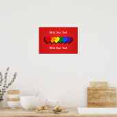 Poster des coeurs de fierté LGBT (Cuisine)