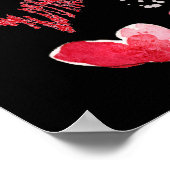 Poster des Coeurs de Saint Valentin en noir (Coin)