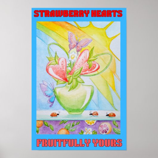 POSTER DES COEURS DE STRAWBERRY (Devant)