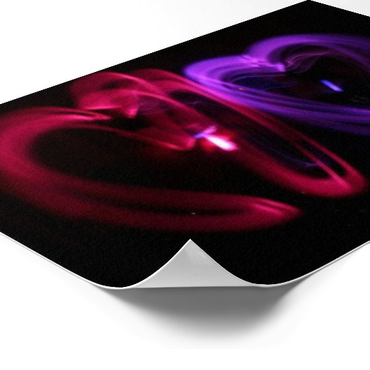 Poster des coeurs laser (Coin)