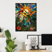 Poster des colibris (Bureau à domicile)