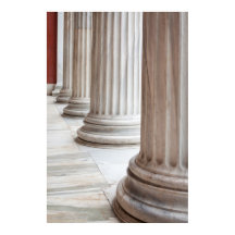 Poster des colonnes grecques classiques