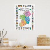 Poster des comtés d'Irlande (Cuisine)