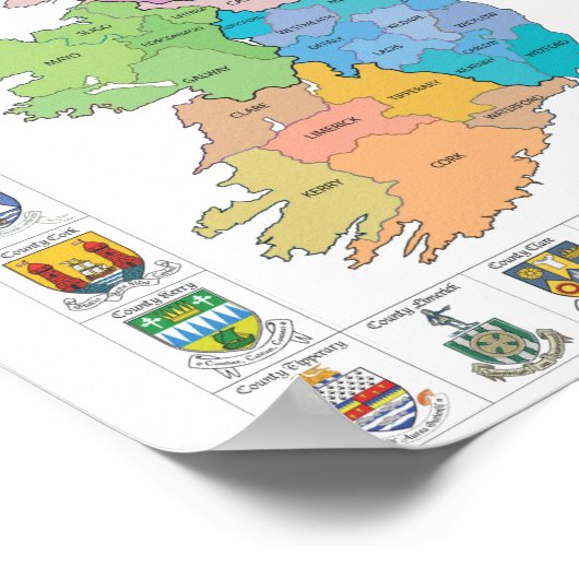 Poster des comtés d'Irlande (Coin)