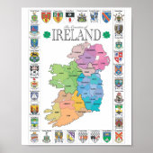 Poster des comtés d'Irlande (Devant)