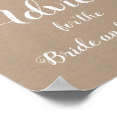Poster des conseils Mariages Burlap et Lace (Coin)