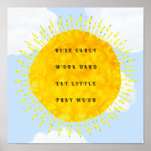 Poster des conseils sur les cadeaux de fin d'étude