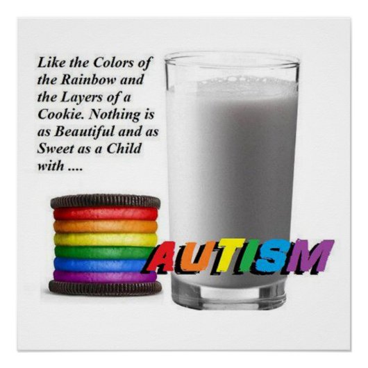 Poster des cookies sur l'autisme (Devant)