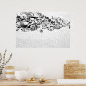 Poster des coquillages (Cuisine)
