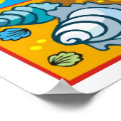 Poster des coquillages sur la plage (Coin)