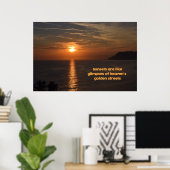 Poster Des couchers de soleil comme des aperçus des rues  (Bureau à domicile)