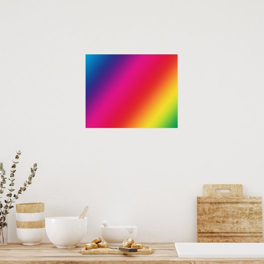Poster des couleurs arc-en-ciel (Cuisine)