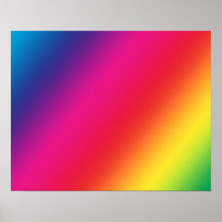 Poster des couleurs arc-en-ciel