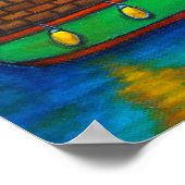 Poster des couleurs d'Amsterdam Impression par Lis (Coin)