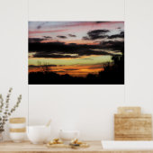 Poster des couleurs nuageuses (Cuisine)