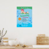 Poster des cours de natation pour enfants (Cuisine)