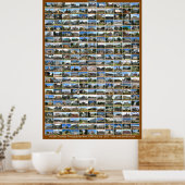 Poster des cours du comté de Texas (vertical brun) (Cuisine)