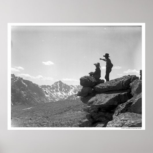 Poster Des cowboys sur une crête (Devant)