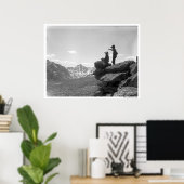 Poster Des cowboys sur une crête (Bureau à domicile)