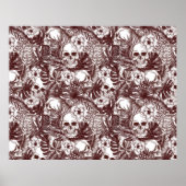 Poster des crânes de la jungle (Devant)