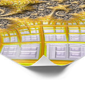 Poster Des créations maritimes Aliens d'or Fractal Art Ab (Coin)