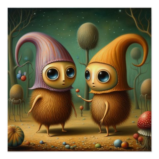 Poster Des créatures étranges (Devant)