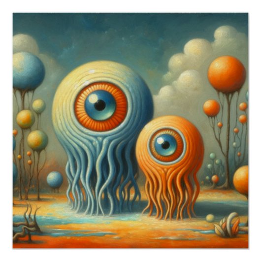 Poster Des créatures étranges (Devant)