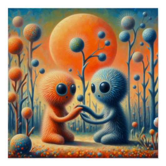 Poster Des créatures étranges (Devant)