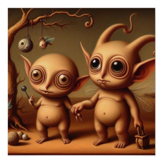 Poster Des créatures étranges (Devant)