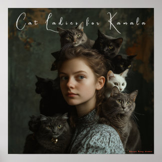Poster des Dames de Chat pour Kamala Fine Art