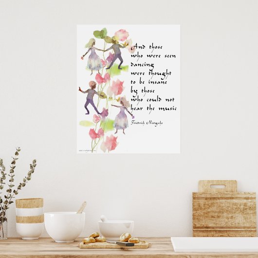 Poster des danseurs d'aquarelle (Cuisine)