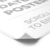 Poster des dates spéciales de 8 po x 10 po (Coin)