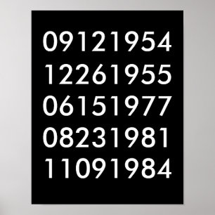 Poster des dates spéciales modernes
