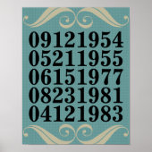 Poster des dates spéciales originales (Devant)