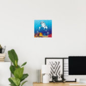 Poster des dauphins (Bureau à domicile)