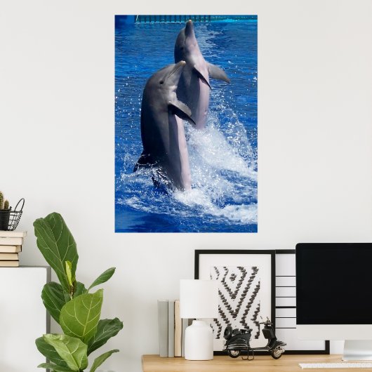 Poster des dauphins (Bureau à domicile)