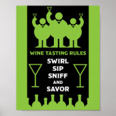 Poster des dégustateurs de vin (Devant)