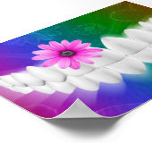 Poster des dents blanches Smile Rose Fleur Dentist (Coin)